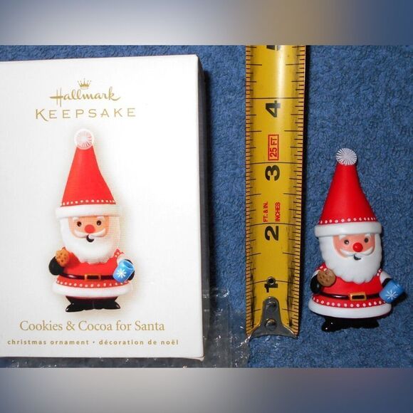 2008 HALLMARK KEEPSAKE CHRISTMAS ORNAMENT COOKIES & COCOA FOR SANTA New - Picture 3 of 5